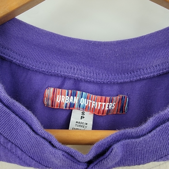 Urban Outfitters T-Shirt Men's Small UO Box Purple Striped Casual Trendy Preppy - Picture 6 of 16